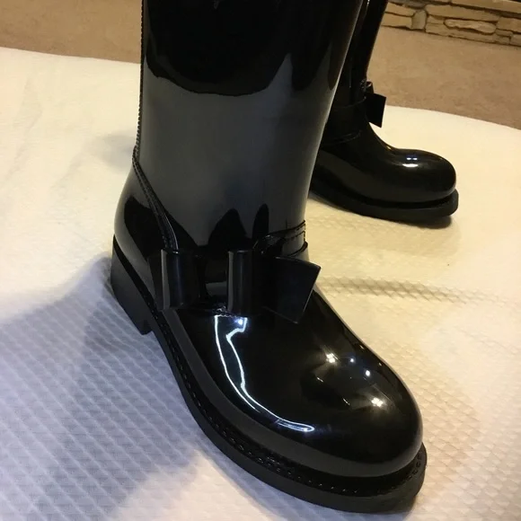 Red Valentino rubber rain boots - Picture 2 of 11